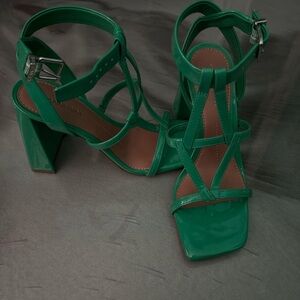 Gianni Bini Green Strappy Heels